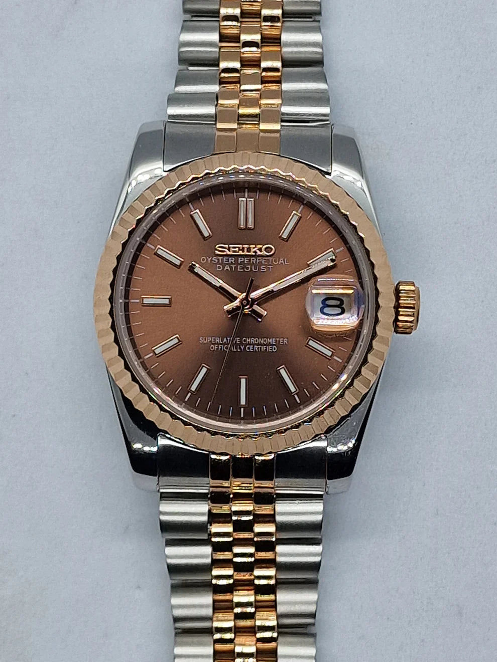 DATEJUST MOD ( CHOCOLATE TWO TONE )