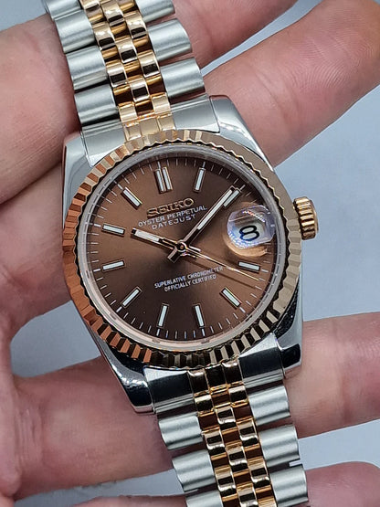 DATEJUST MOD ( CHOCOLATE TWO TONE )