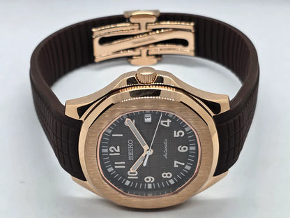 AQUANAUT MOD ROSE GOLD BROWN